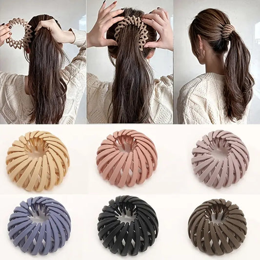 Bird Nest Shaped Ponytail Hair Clip – Magic Lazy Braider Hairpin for Women